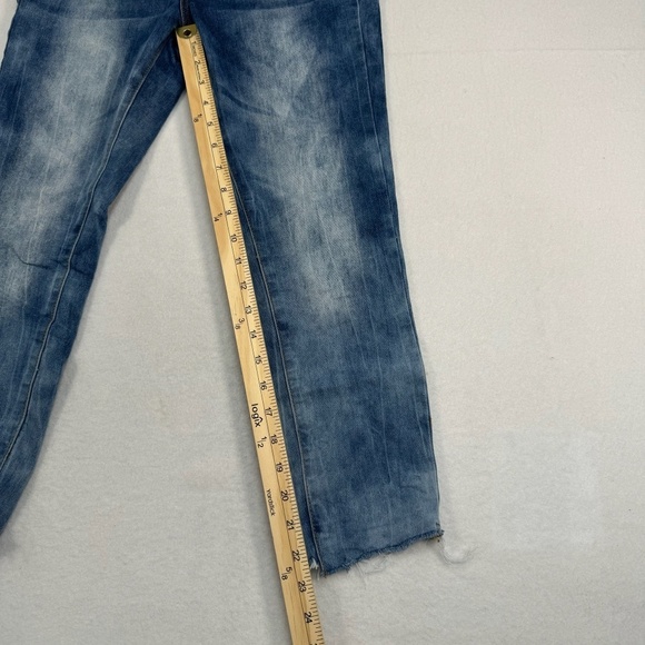 V 1969 Italia Skinny Cropped Jeans Womens Size 26/2 Light Medium Blue Mid Rise - Picture 8 of 14